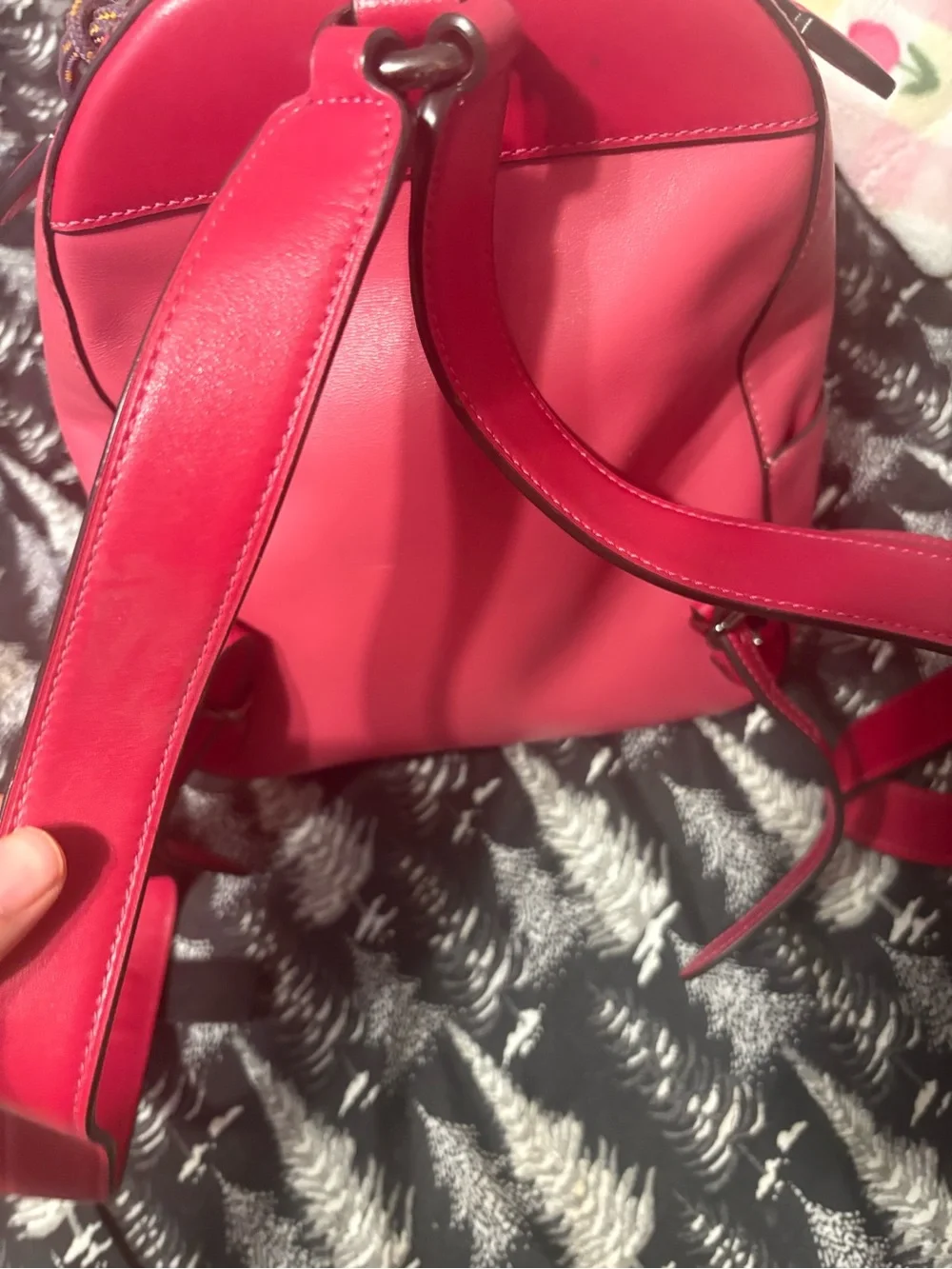 Coach Mini Backpack in Signature Canvas and Pink Leather